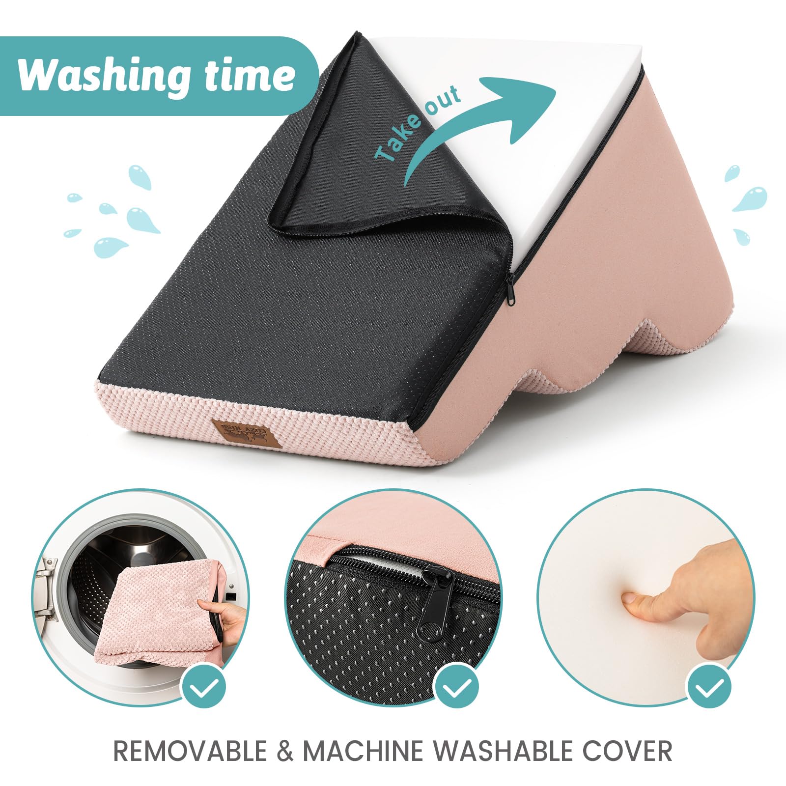COZY KISS removable washable cover with TPU layer for easy cleaning