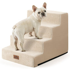 COZY KISS dog stairs with widened design offer stable access to couches.