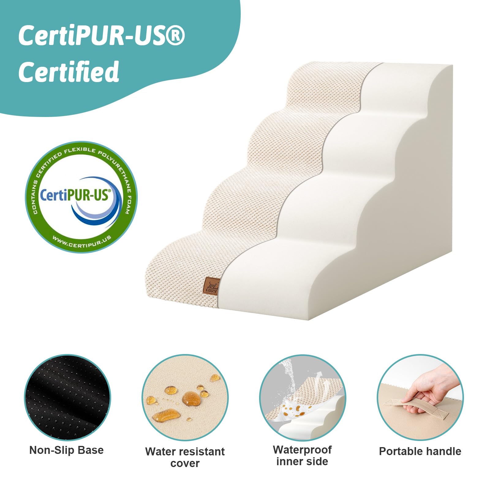 Leakproof surface protects against accidents and simplifies cleanup.