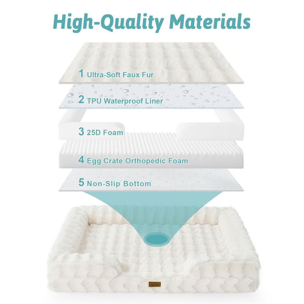 COZY KISS bed with non-slip bottom stays put on floors