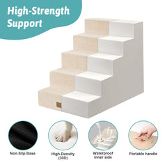 COZY KISS non-slip corduroy cover keeps stairs stable and comfy.