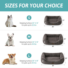 COZY KISS orthopedic bed side view highlighting raised rim for neck support
