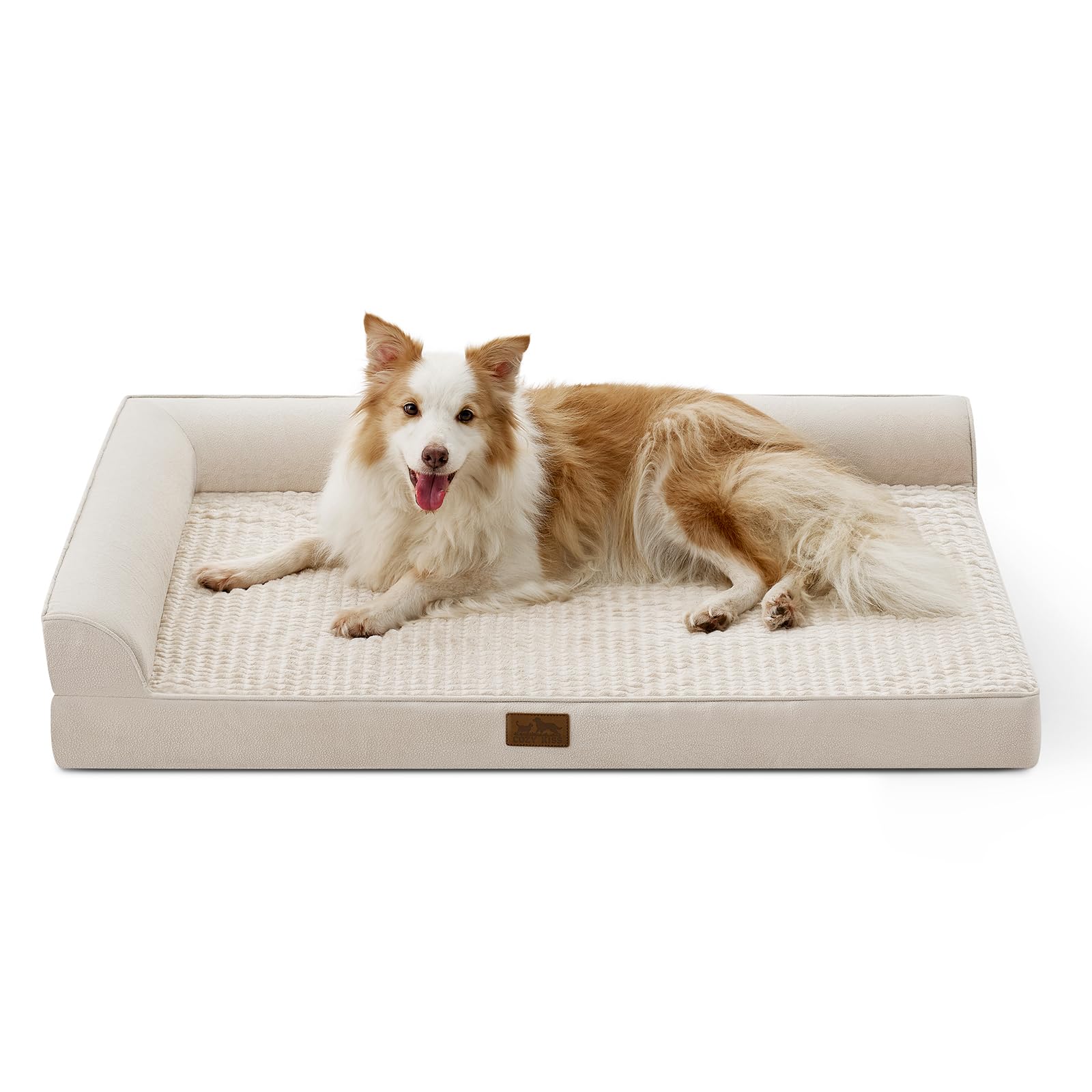 COZY KISS orthopedic dog bed 44x32 for extra large dogs with joint-supporting design.