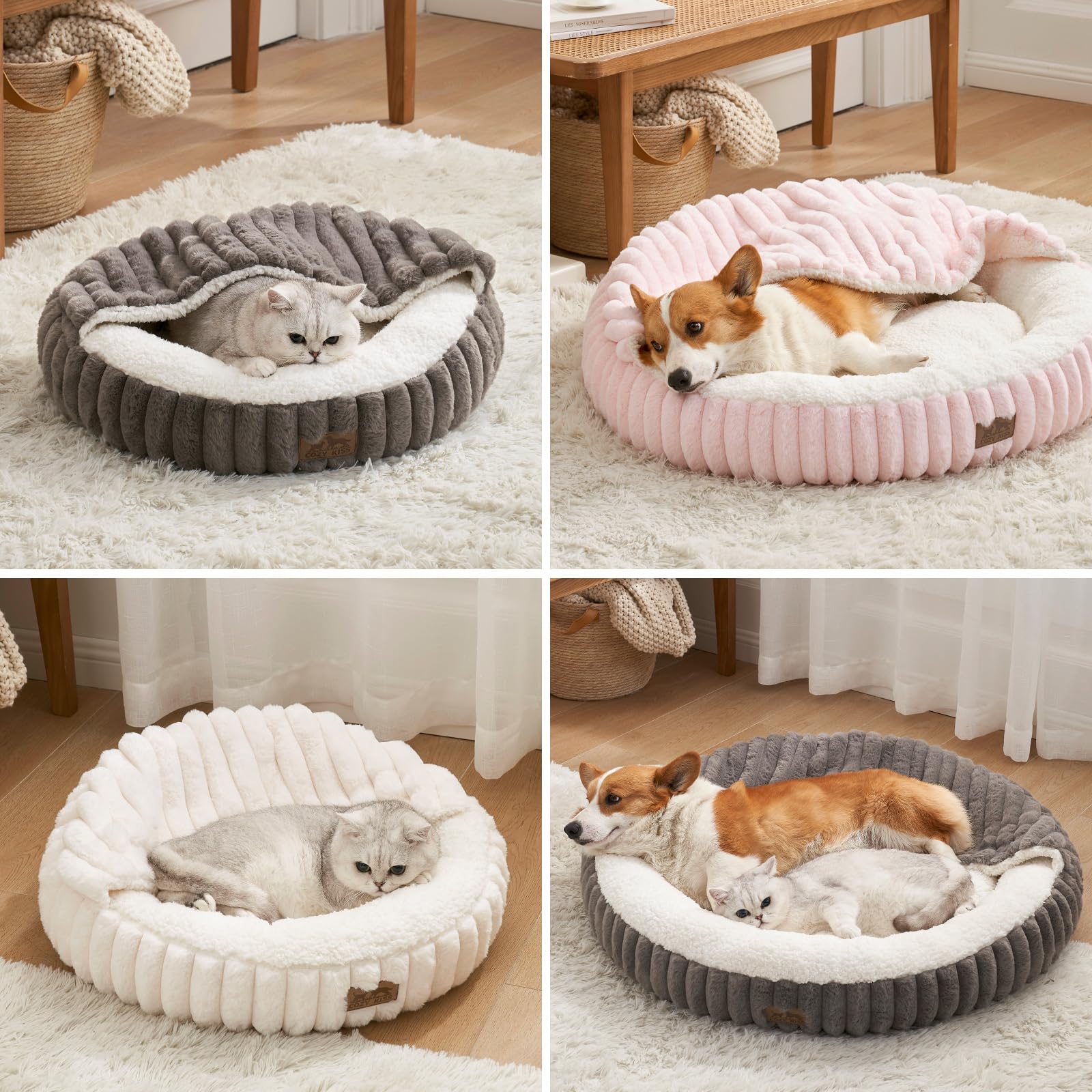 COZY KISS size options help you fit your pet perfectly.