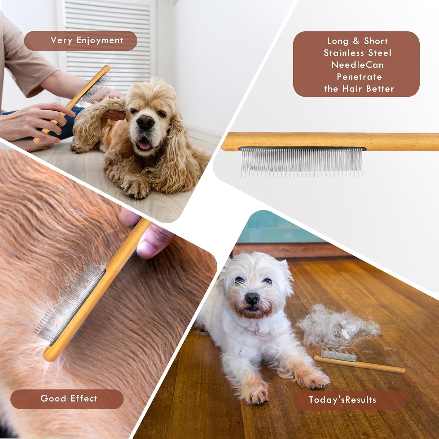 COZYGIFT ergonomic wooden handle provides comfortable grip.