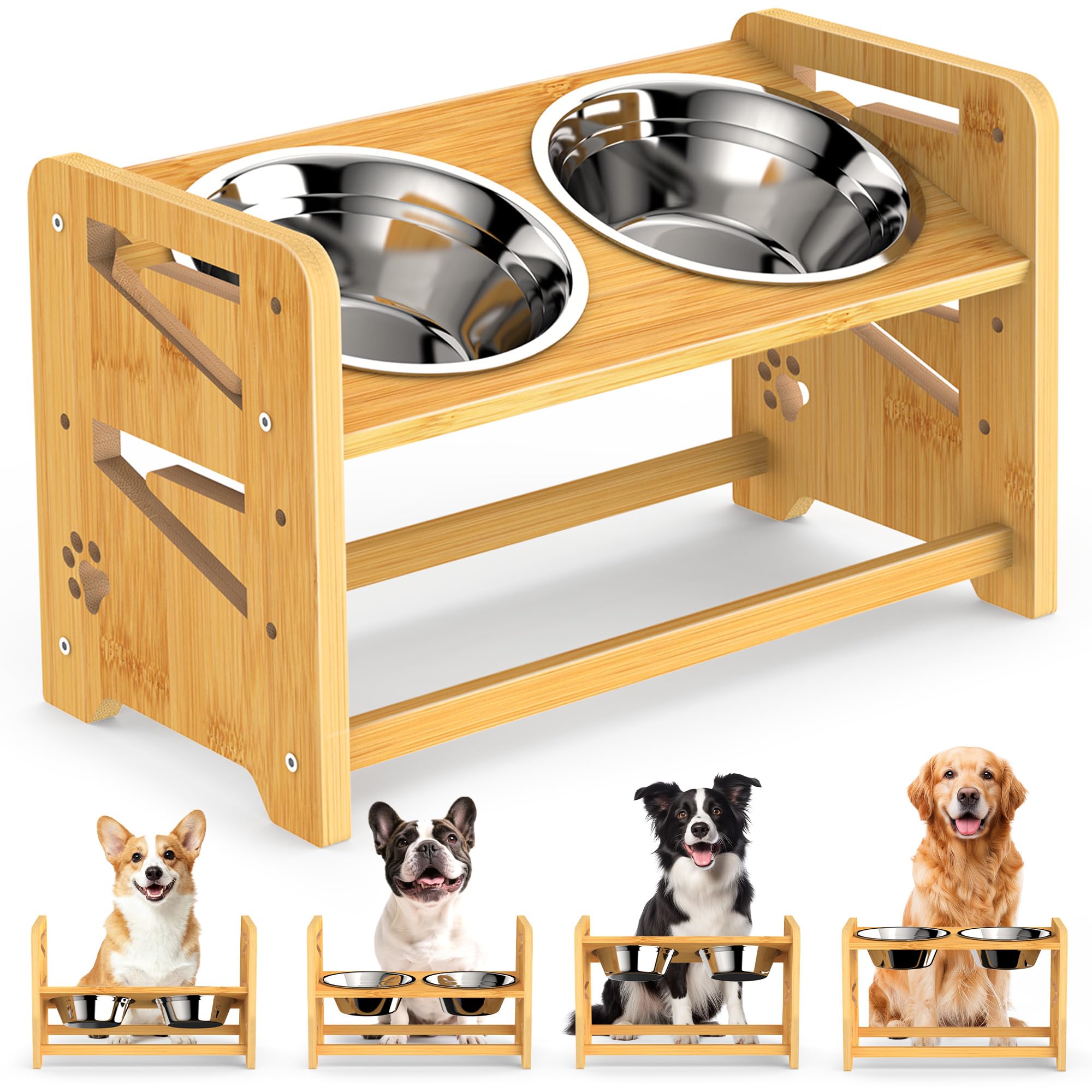 CozyLazy elevated dog bowls assembly for easy setup.