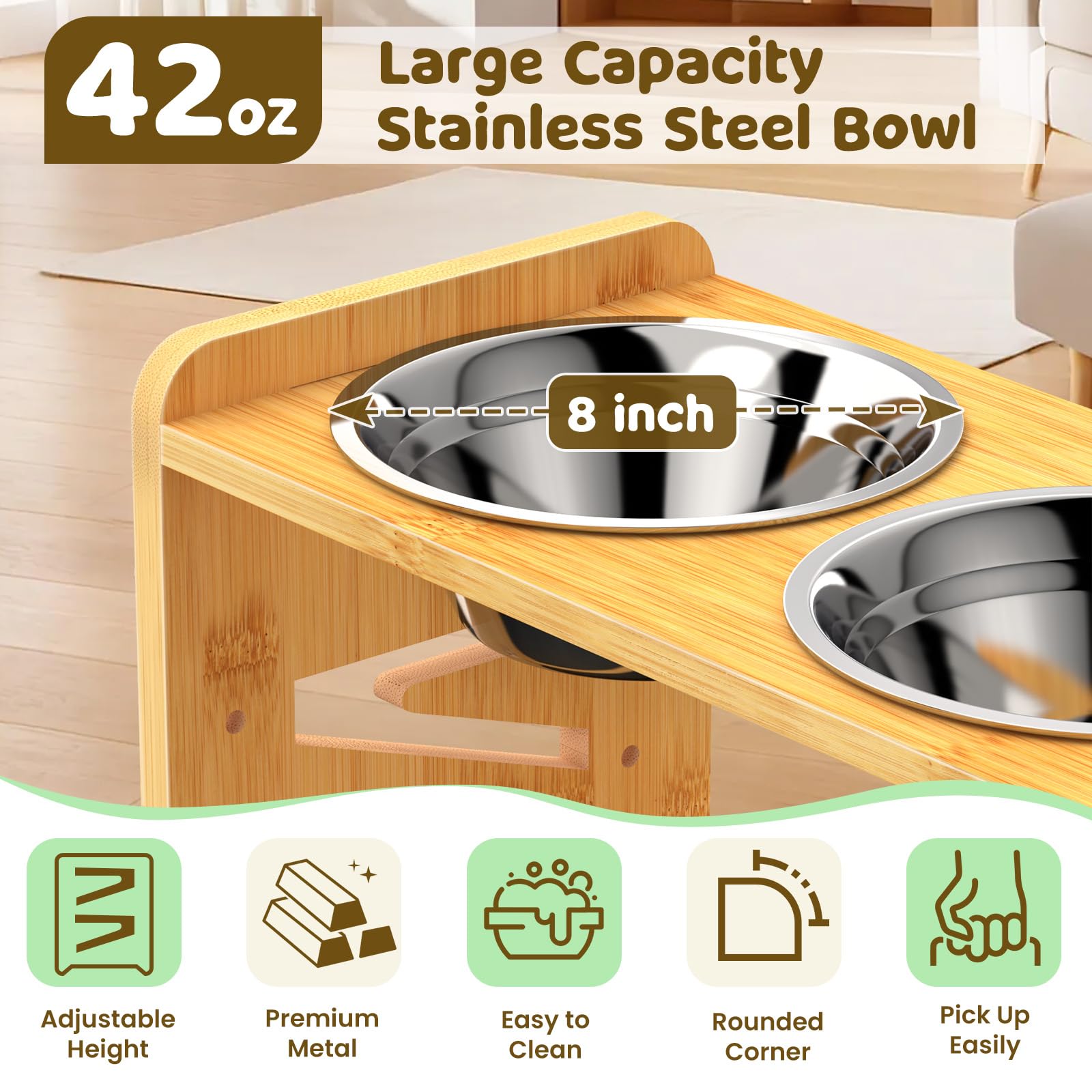 CozyLazy four-height adjustment system fits pets of different sizes.