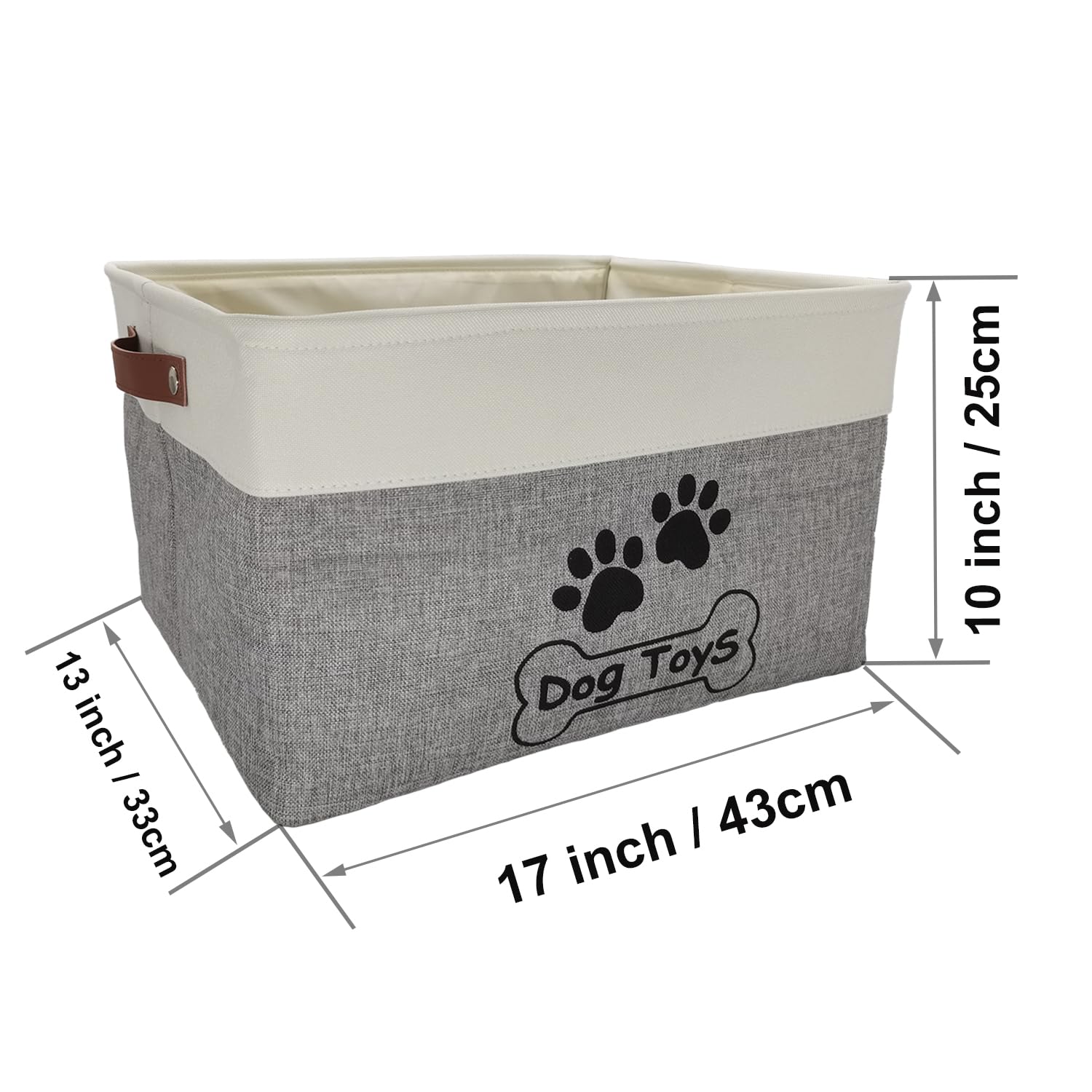CPAKOWLGOO cotton-imitation-fabric exterior blends with home decor, hides clutter.