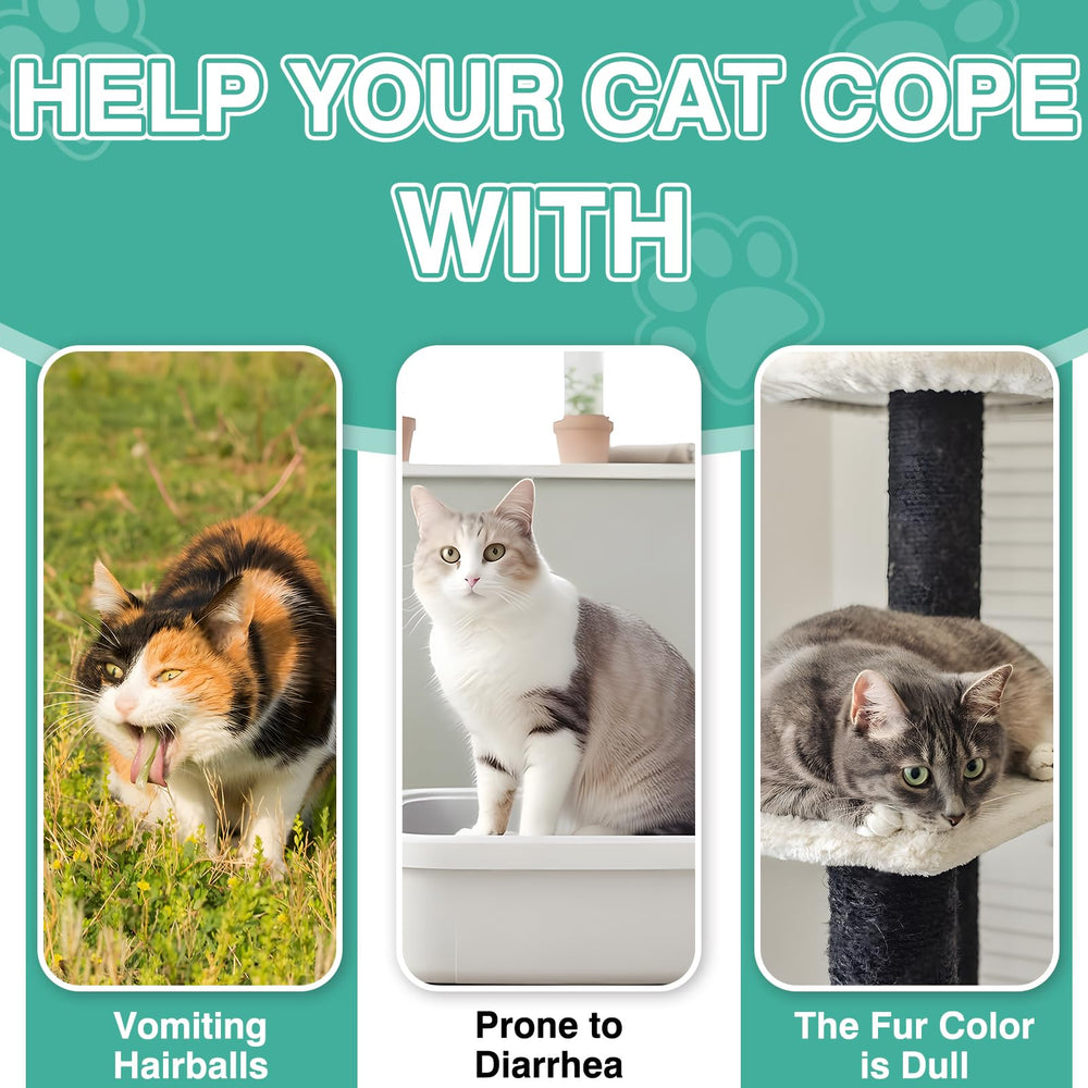 CPFK Hairball Remedy Treats bottle label, 150 treats per bottle.