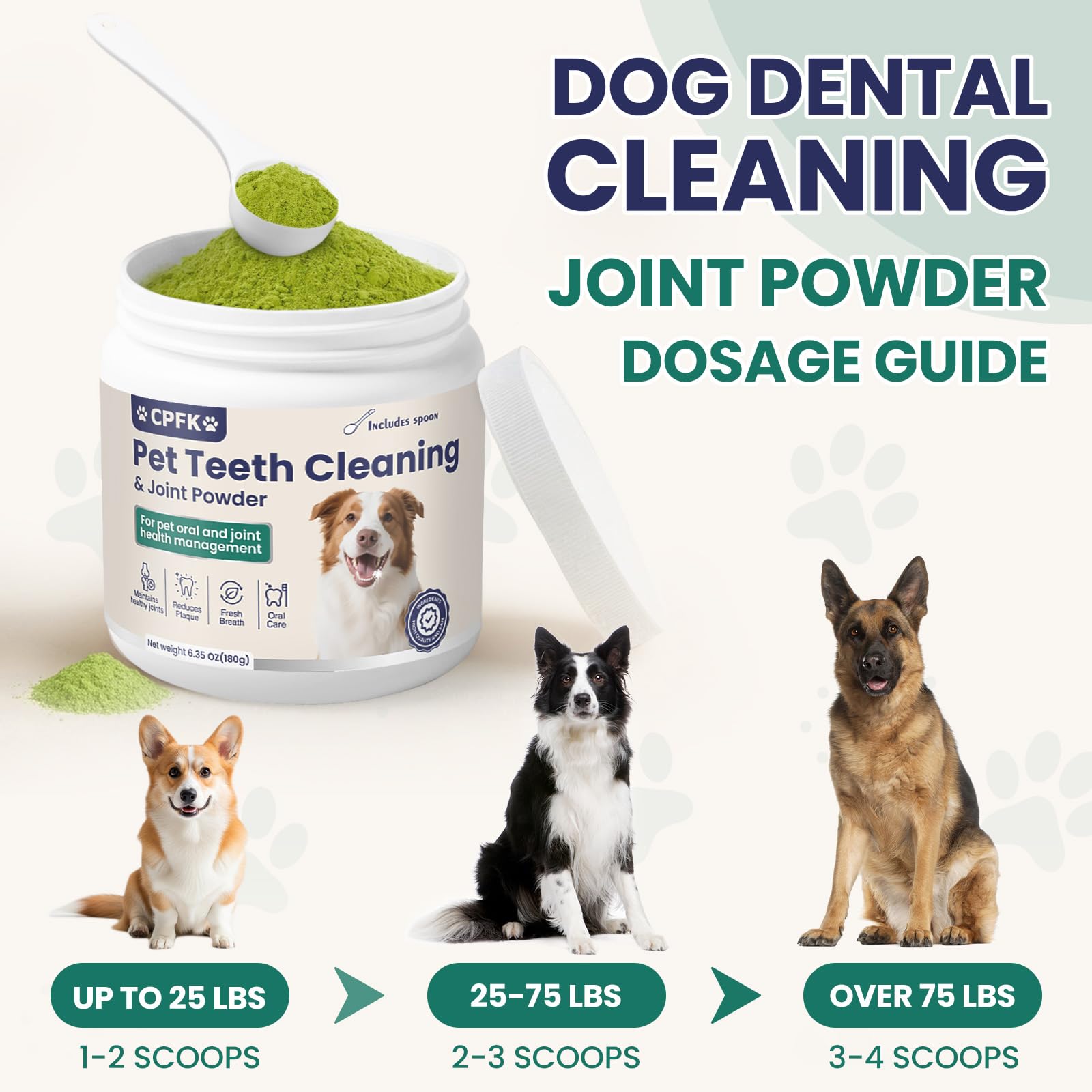 CPFK Joint Supplement for Dogs featuring glucosamine-chondroitin supports mobility during daily activities.