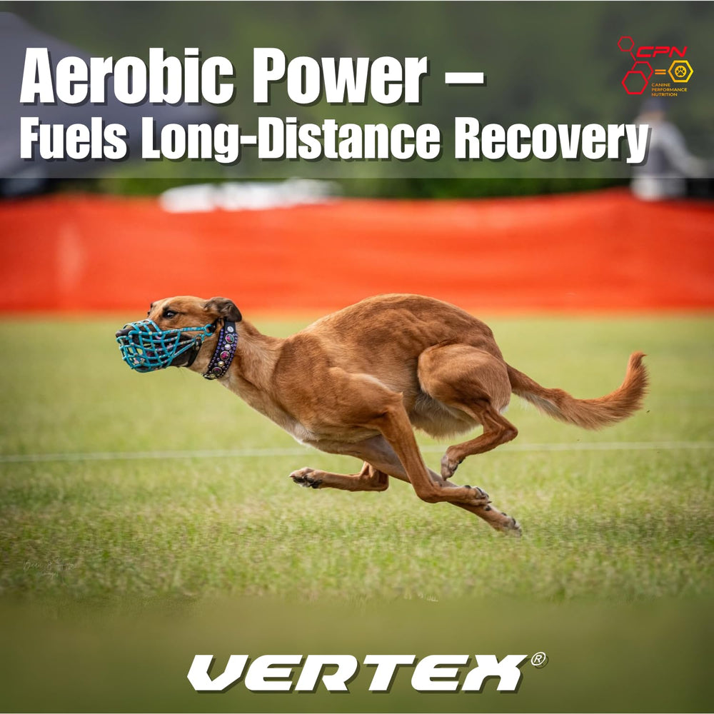 Easy daily dosing with Vertex for active dogs.