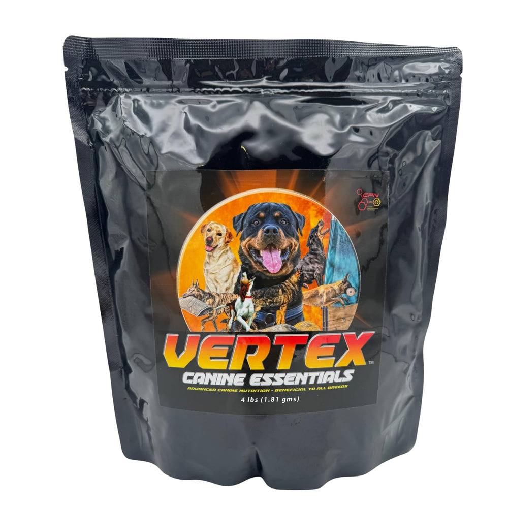 CPN Vertex predigested liver–protein in a dog bowl for easy mixing.