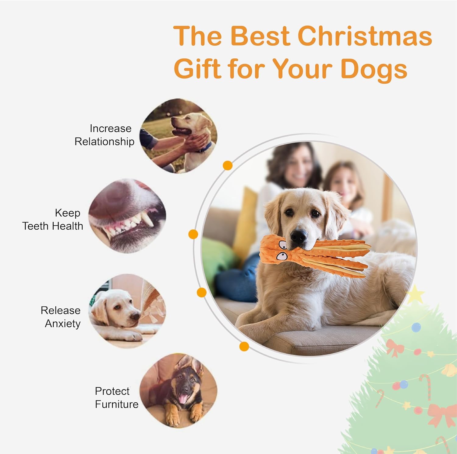 CPYOSN machine-washable plush dog toy for easy cleaning