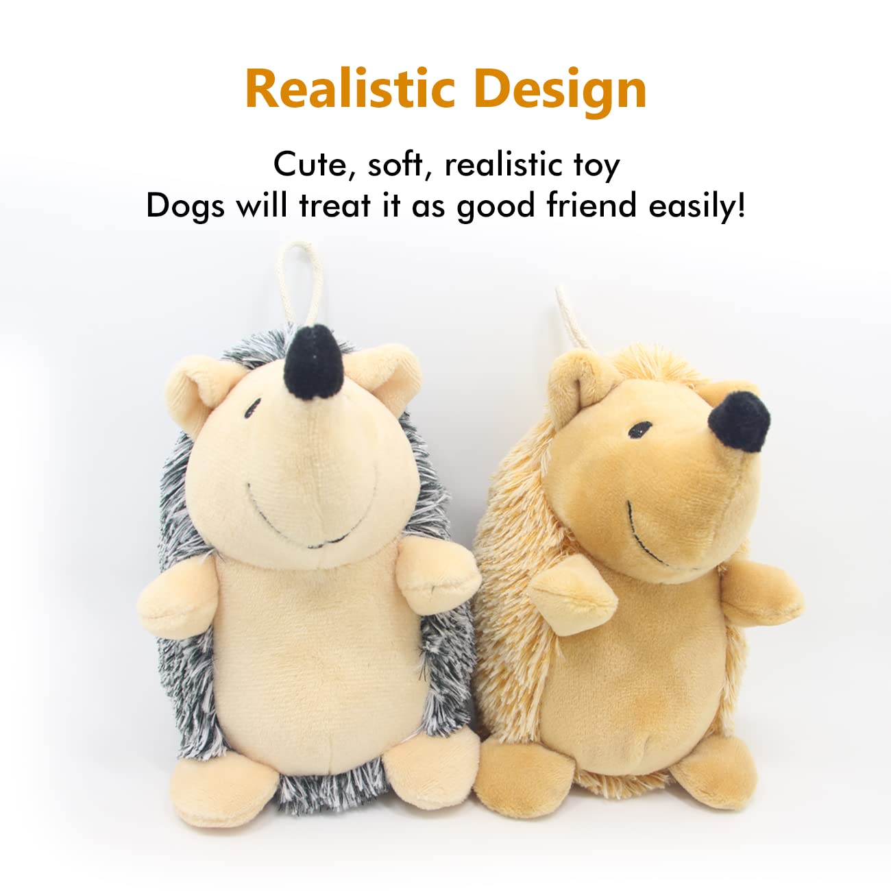 CPYOSN Crocodile squeaky plush toy in grey and yellow boosts activity.