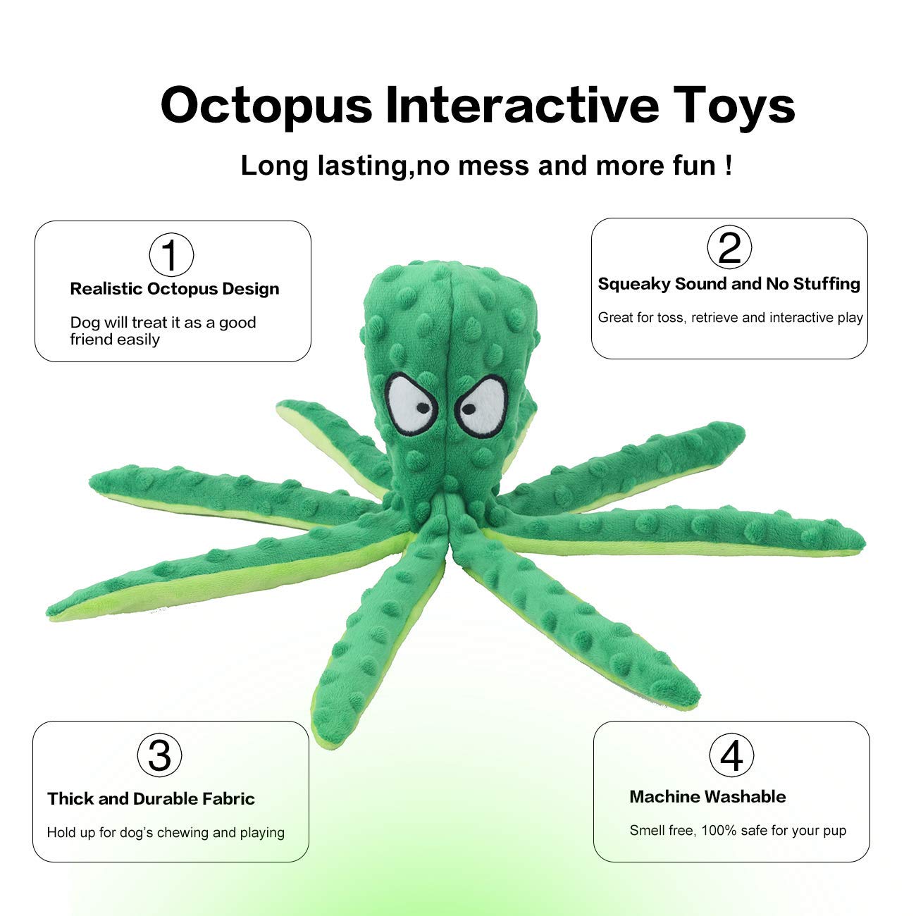 CPYOSN octopus dog toy ideal for puppies and dogs of every size