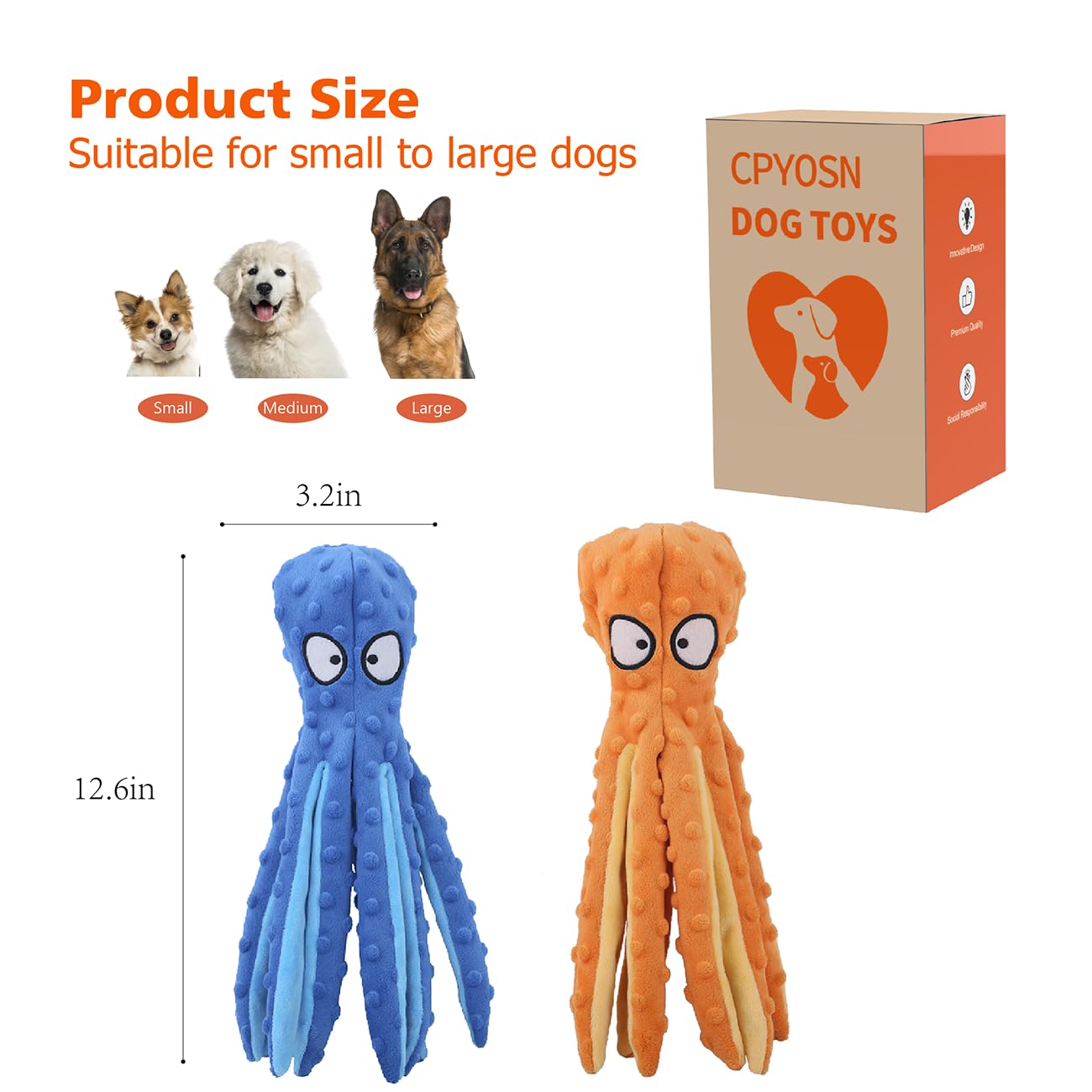 CPYOSN Octopus tug-and-fetch toy ideal for interactive games