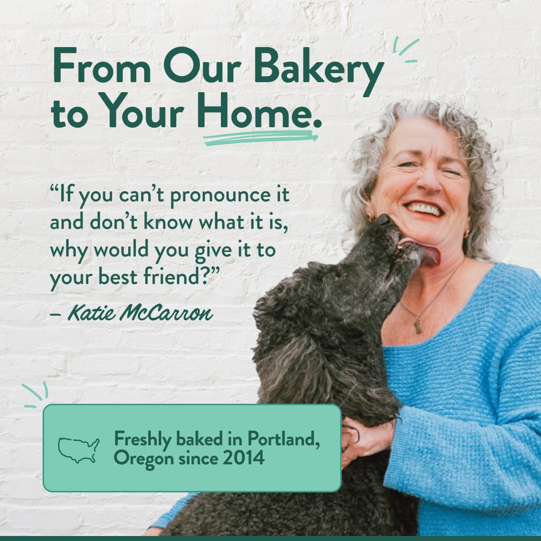 Crafted by Humans BPA-free packaging protecting fresh dog treats.