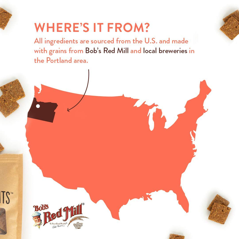 Crafted by Humans Brew Biscuit bag close-up showing crisp texture and packaging.