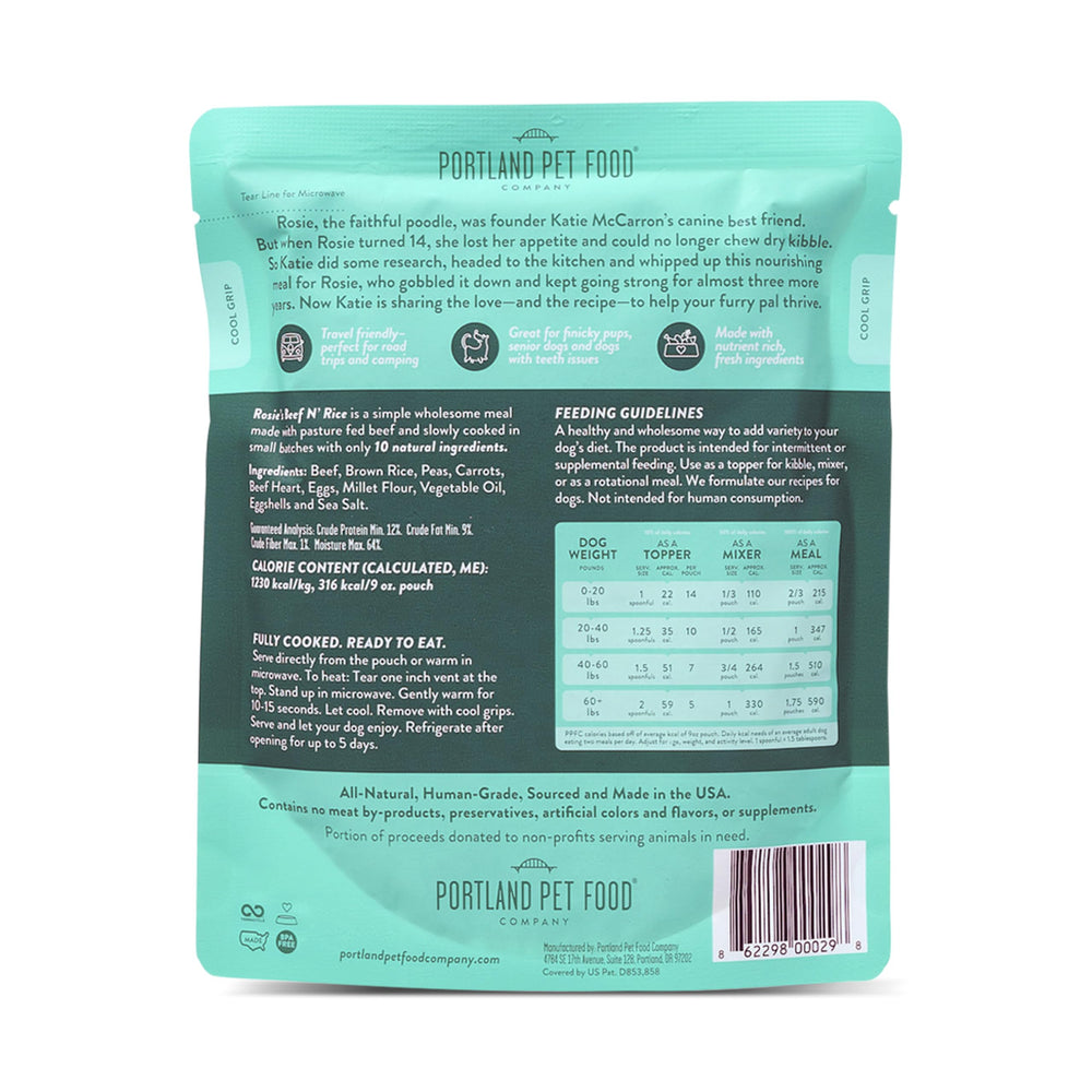 Crafted by Humans Loved by Dogs Portland Gluten-Free—limited ingredients for simple nutrition.