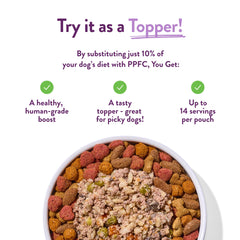 Crafted by Humans Portland Turkey Yams Pouch supports easy, balanced dinners.