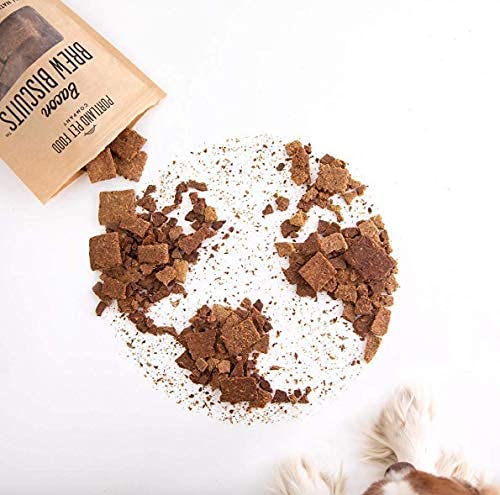 Upcycled spent grains origin image emphasizes sustainable Portland sourcing.