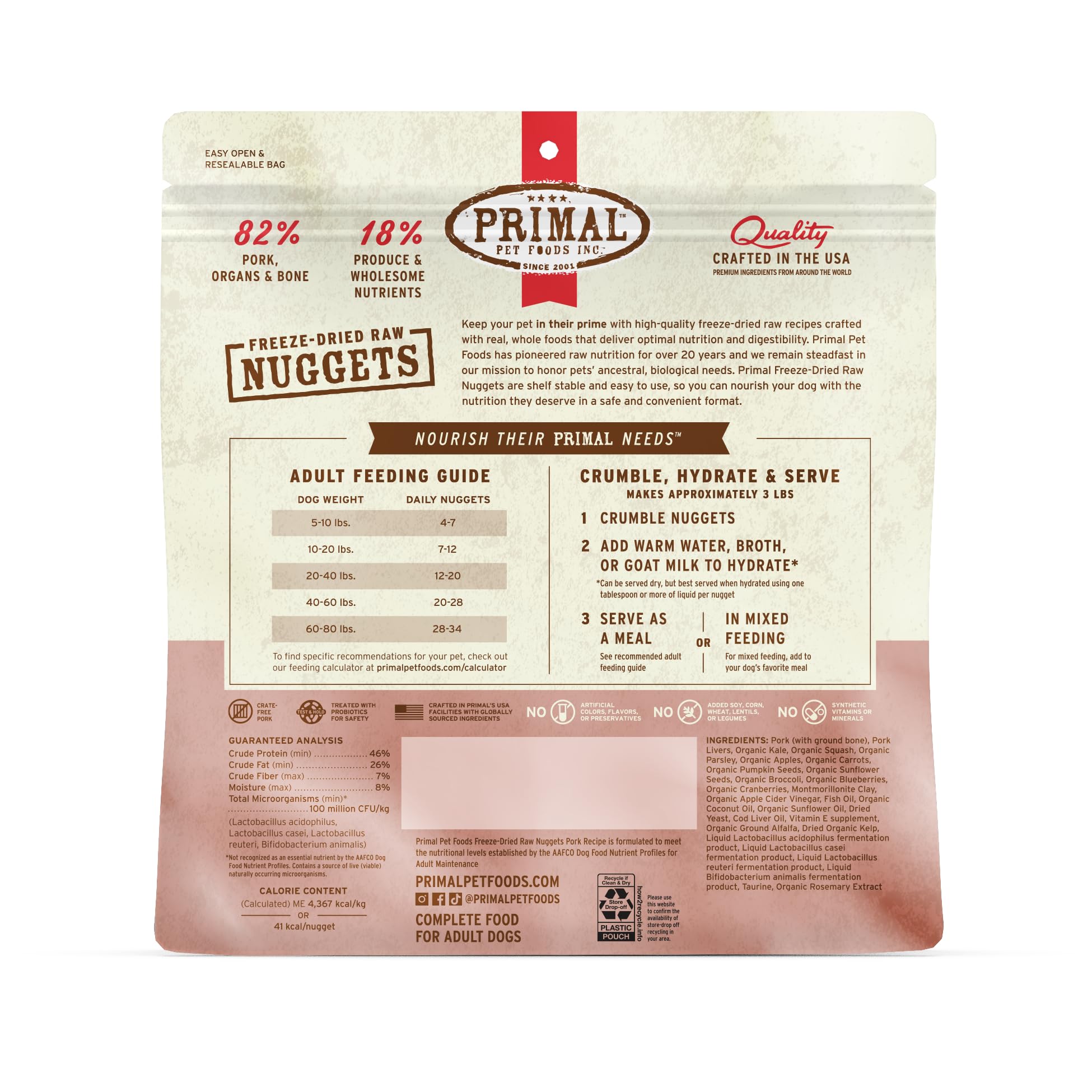 Proudly crafted in the USA with real whole-food ingredients.