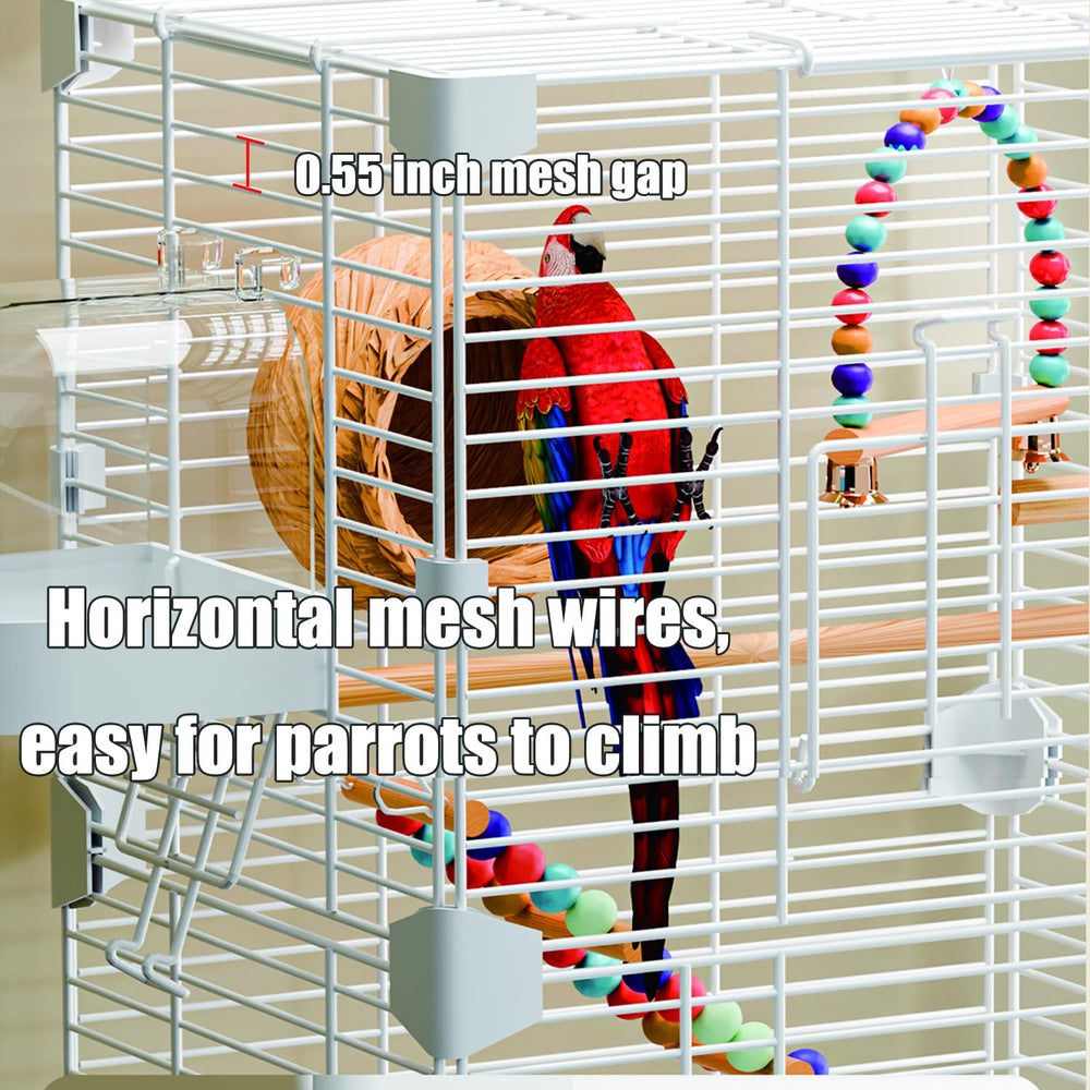 Craftsboys Basic Bird Cage top view highlighting ventilation and slim profile