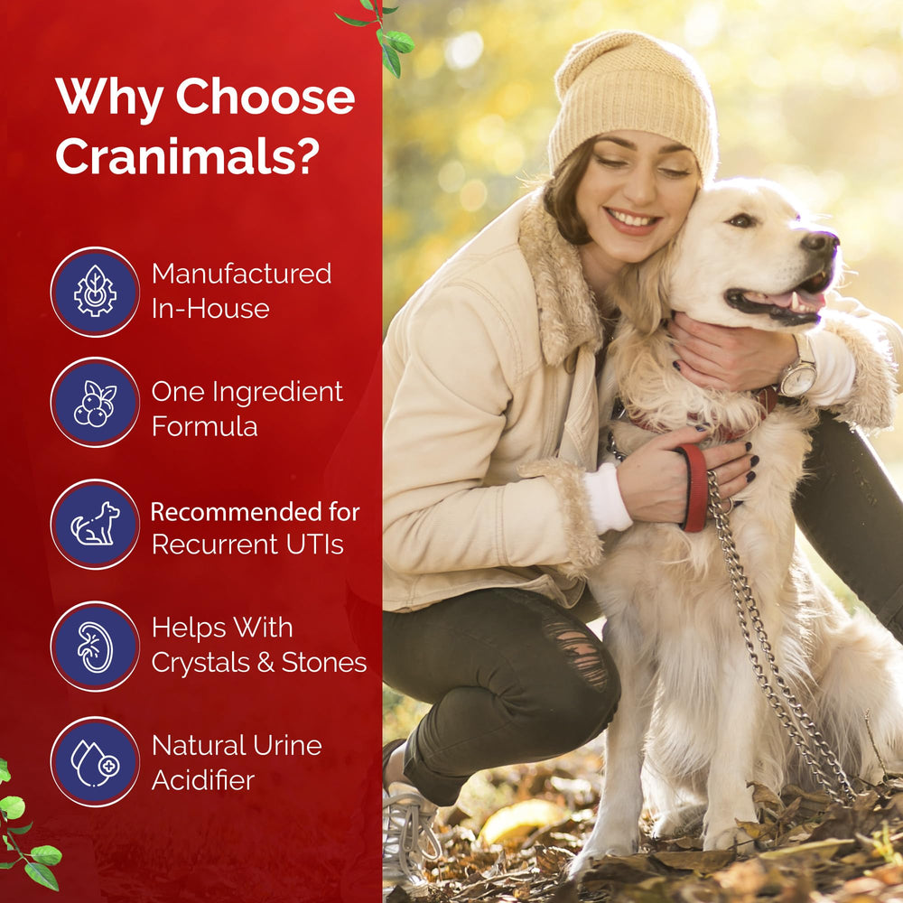 Cranimals cranberry powder with measuring scoop for precise dosing.