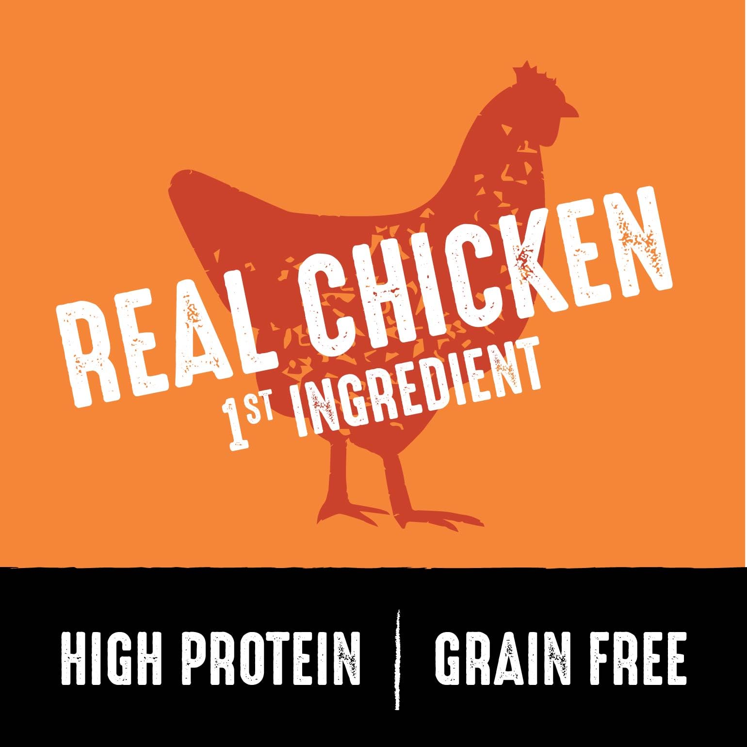 CRAVE high-protein dog food label signals 34% protein for strong energy