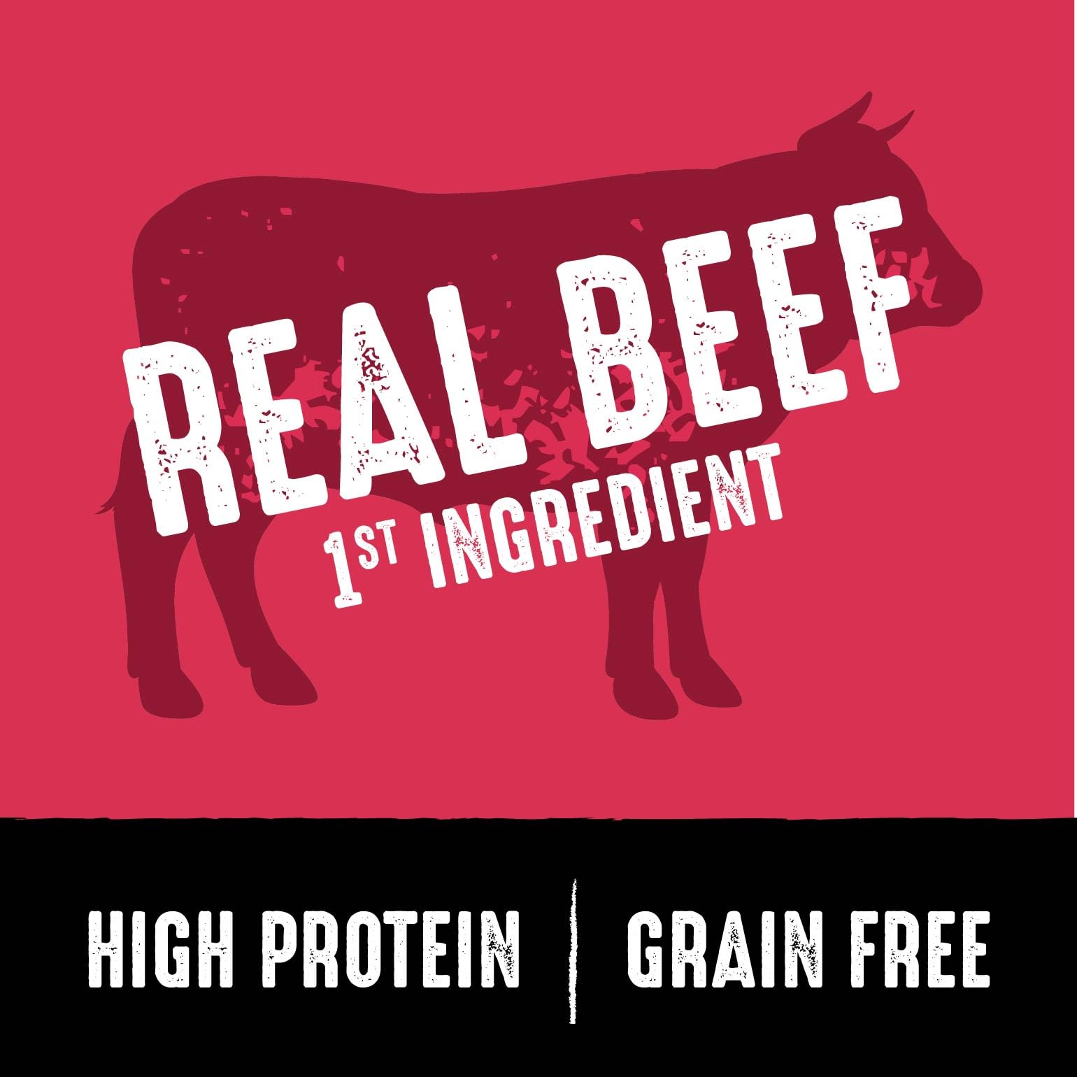 CRAVE high-protein beef formula supports active dogs during play.