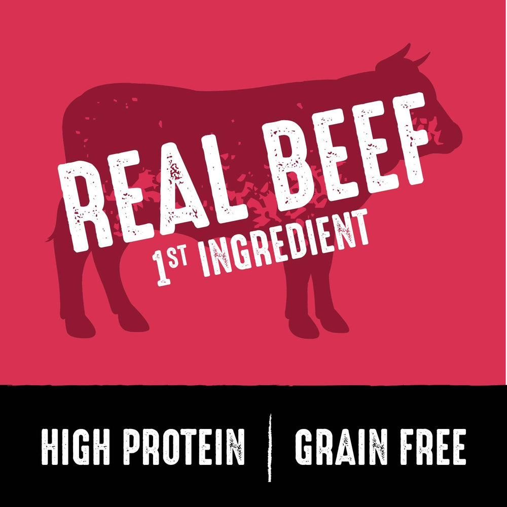 CRAVE high-protein beef formula supports active dogs during play.