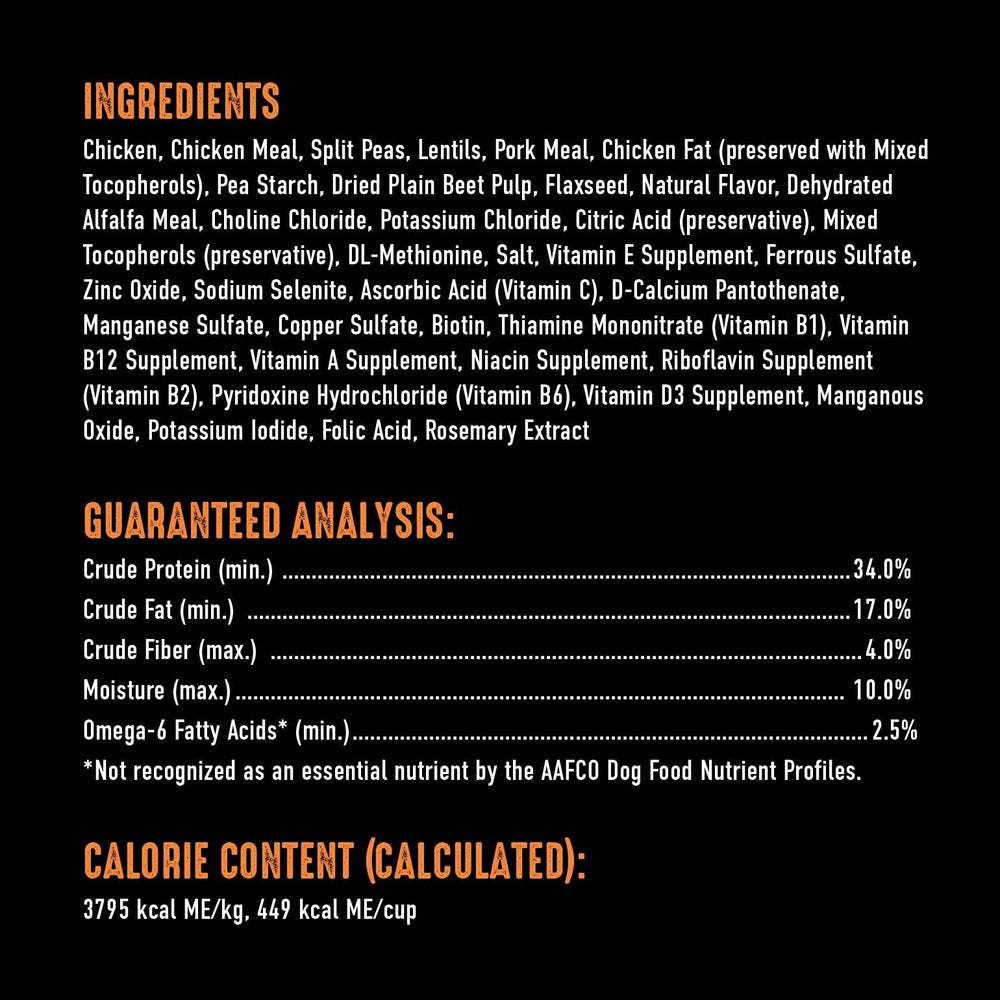 CRAVE kibble close-up showing texture and high protein formula.