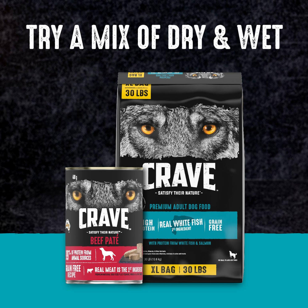 CRAVE ingredients exclude artificial flavors and preservatives.