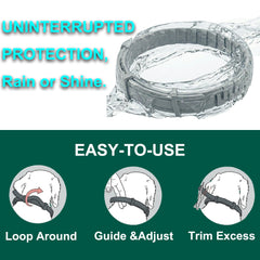 Craveit dog flea collar performing in wet weather.