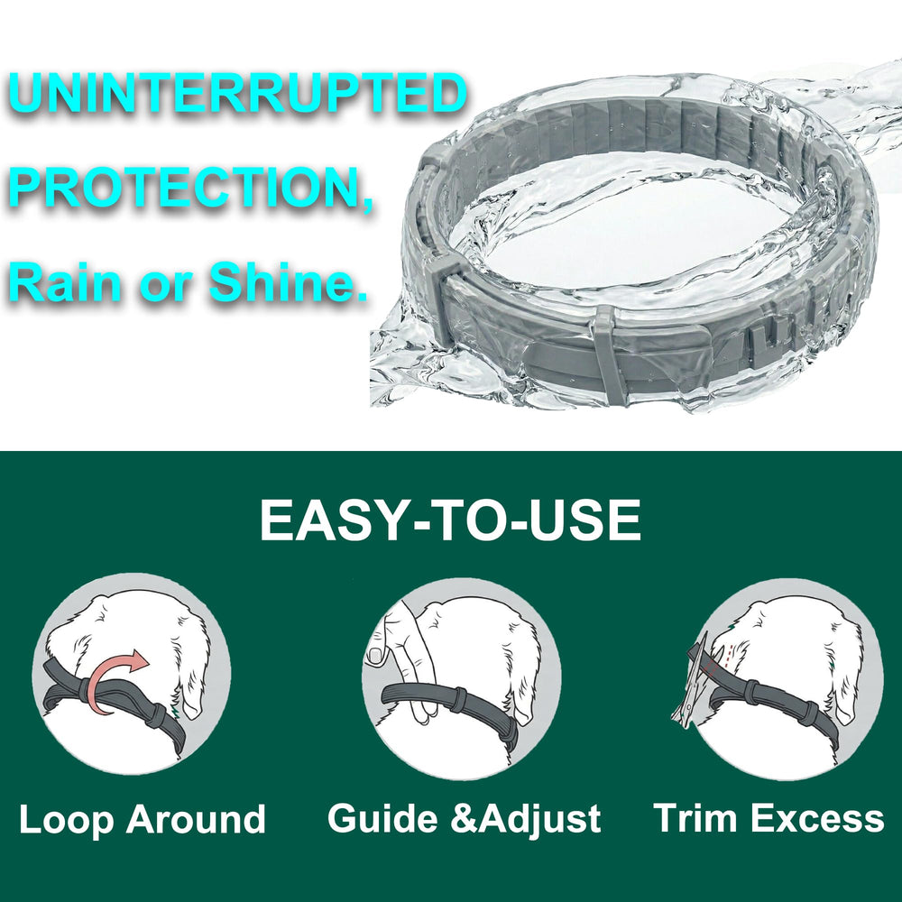 Craveit large-dog collar with 27.5-inch adjustable fit provides secure, comfortable wear.