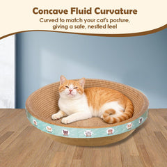 CRAZY GUOFAN large cat scratcher bed 2in1 design combines scratch and lounge.