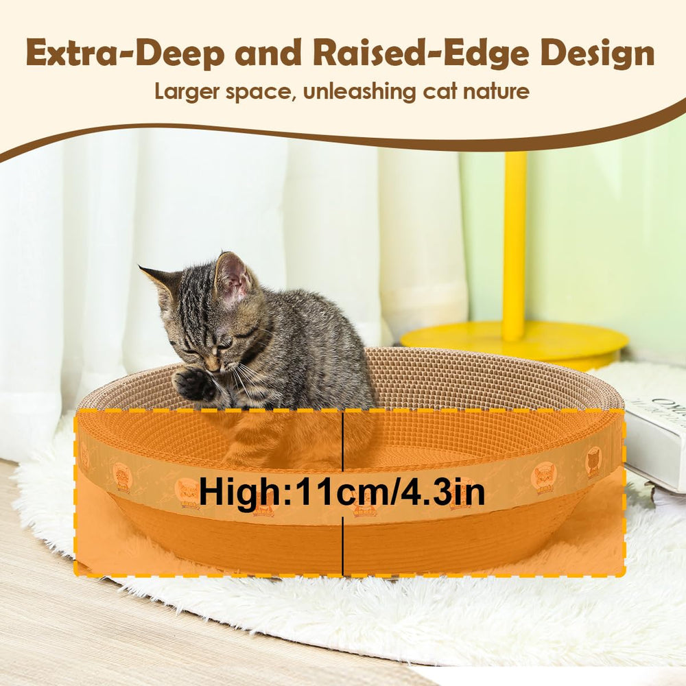 CRAZY GUOFAN large cat scratcher bed protects furniture by redirecting scratches.
