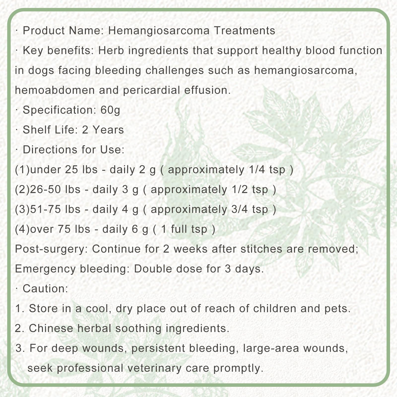 Emergency bleeding scenario using Crazzartmon powder