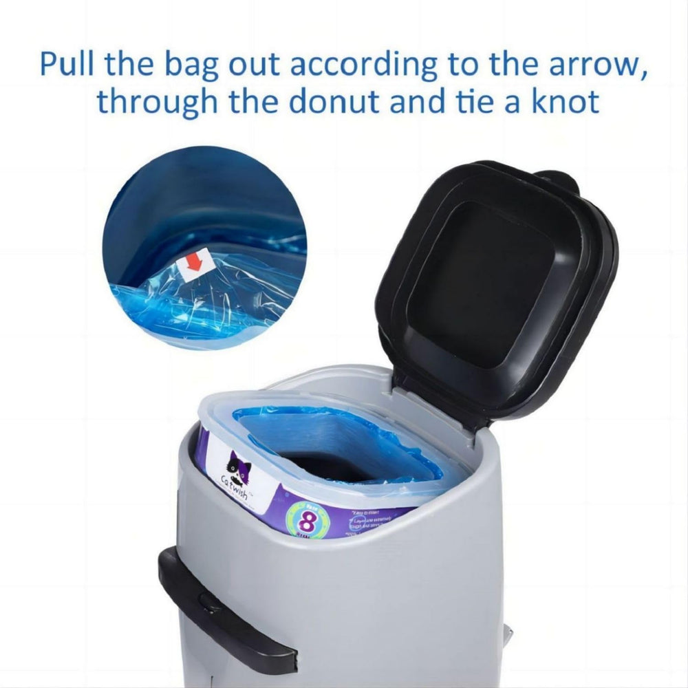 Creatwo easy-to-use refill with knot and center-film pull setup.