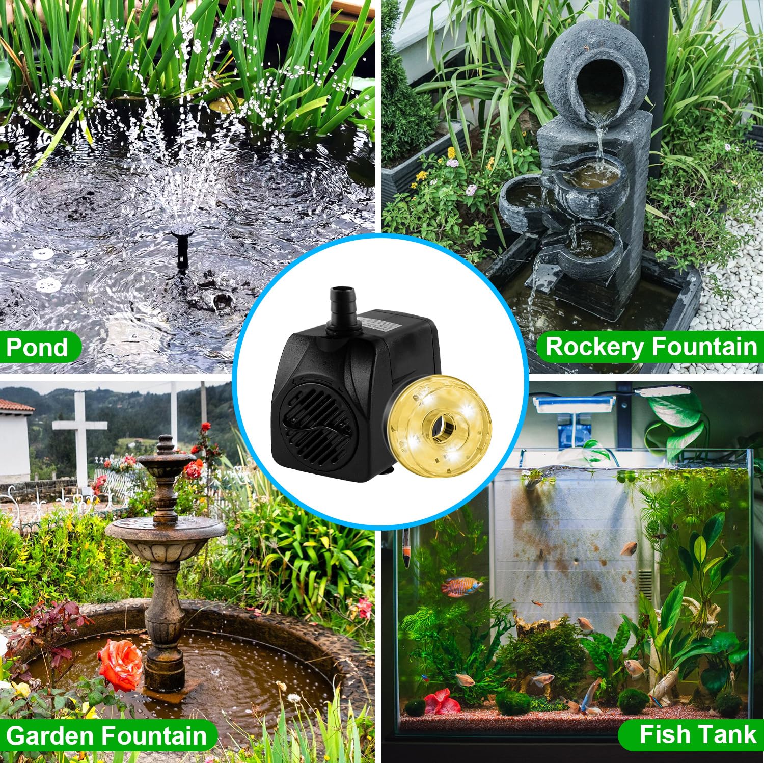 CREPOW quiet submersible pump minimizes noise during operation.