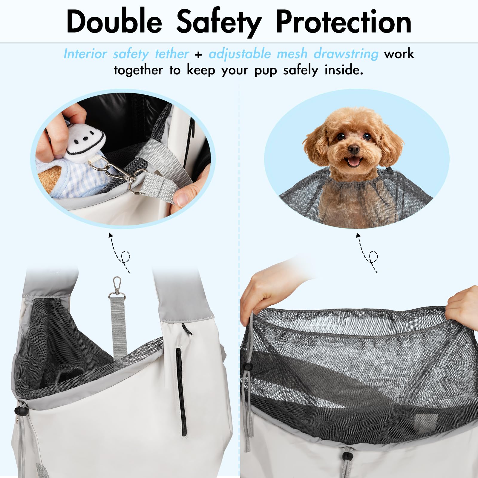 Creproly windbreaker fabric keeps gear dry on walks.