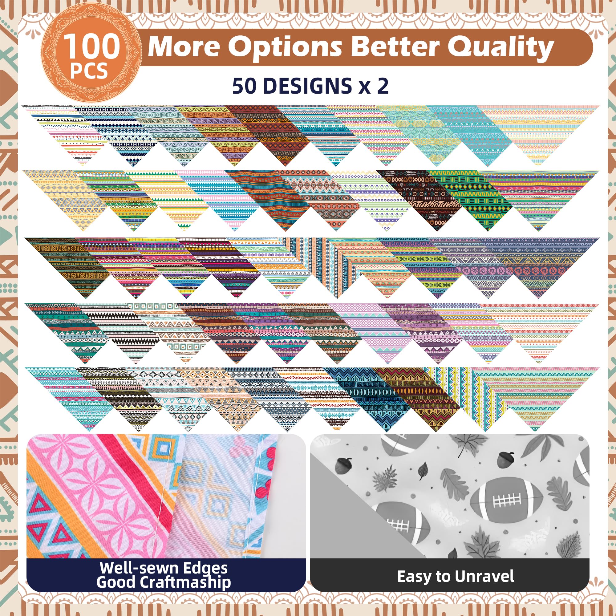 Cresue soft polyester bandana fabric provides breathable comfort for daily wear.