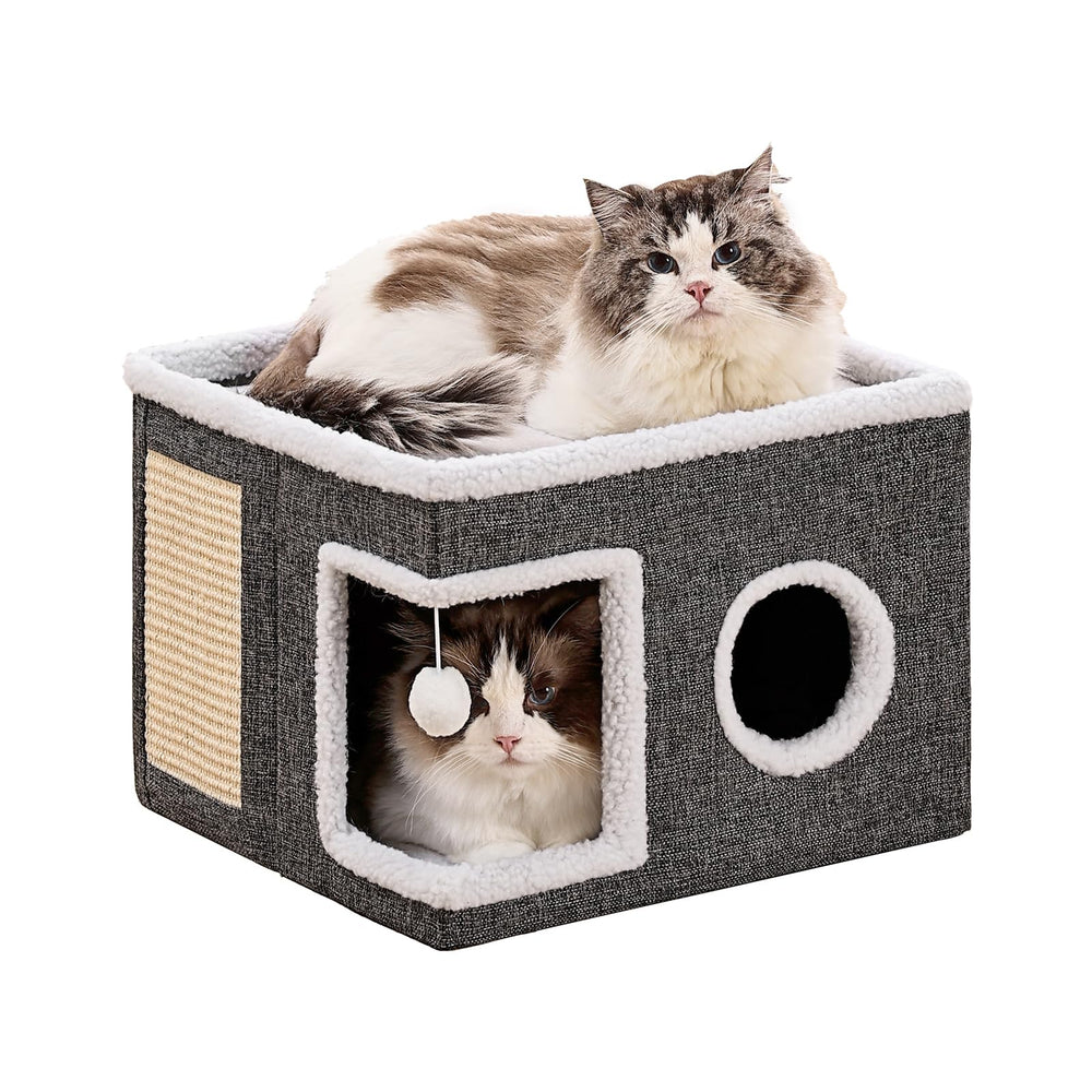 Crispedia cat bed cave with closed space for cozy naps and security.