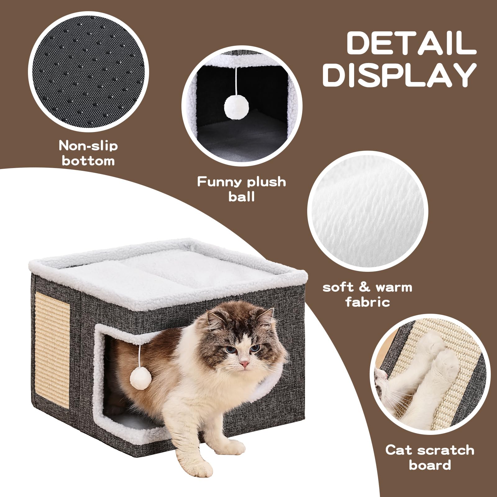 Crispedia cat bed foldable design for easy transport.