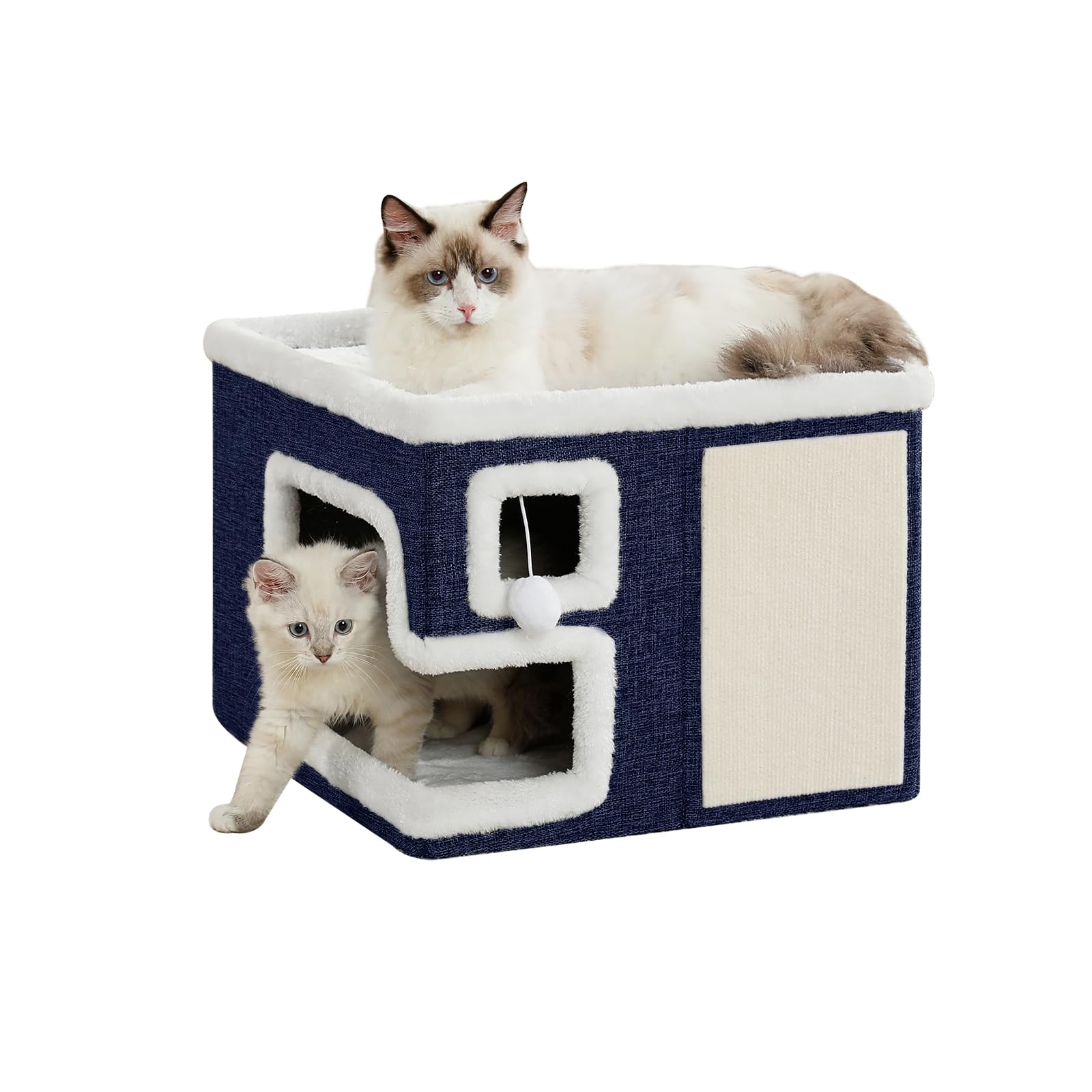 Crispedia Cat House cozy cave bed offers secure indoor retreat.