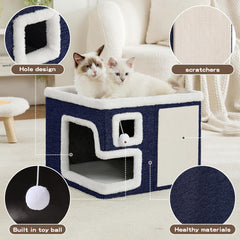 Crispedia Cat House scratch-pad keeps claws active while protecting furniture.