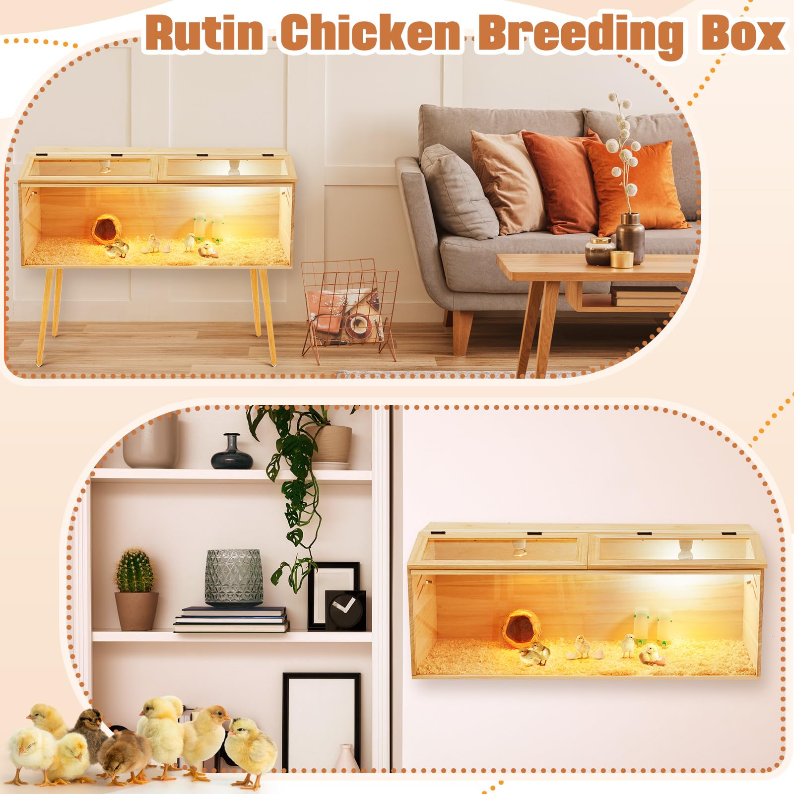 CroBlissful brooder box interior highlights modular design.