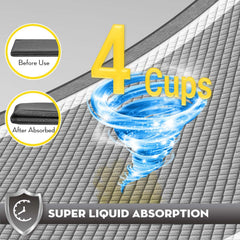Croci charcoal puppy pads leak-proof waterproof backing protects floors.