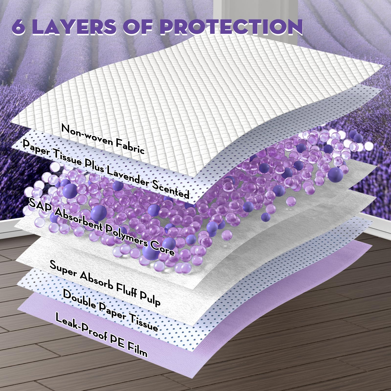 Croci dog pads absorbent core gel feature demonstrates superior moisture capture