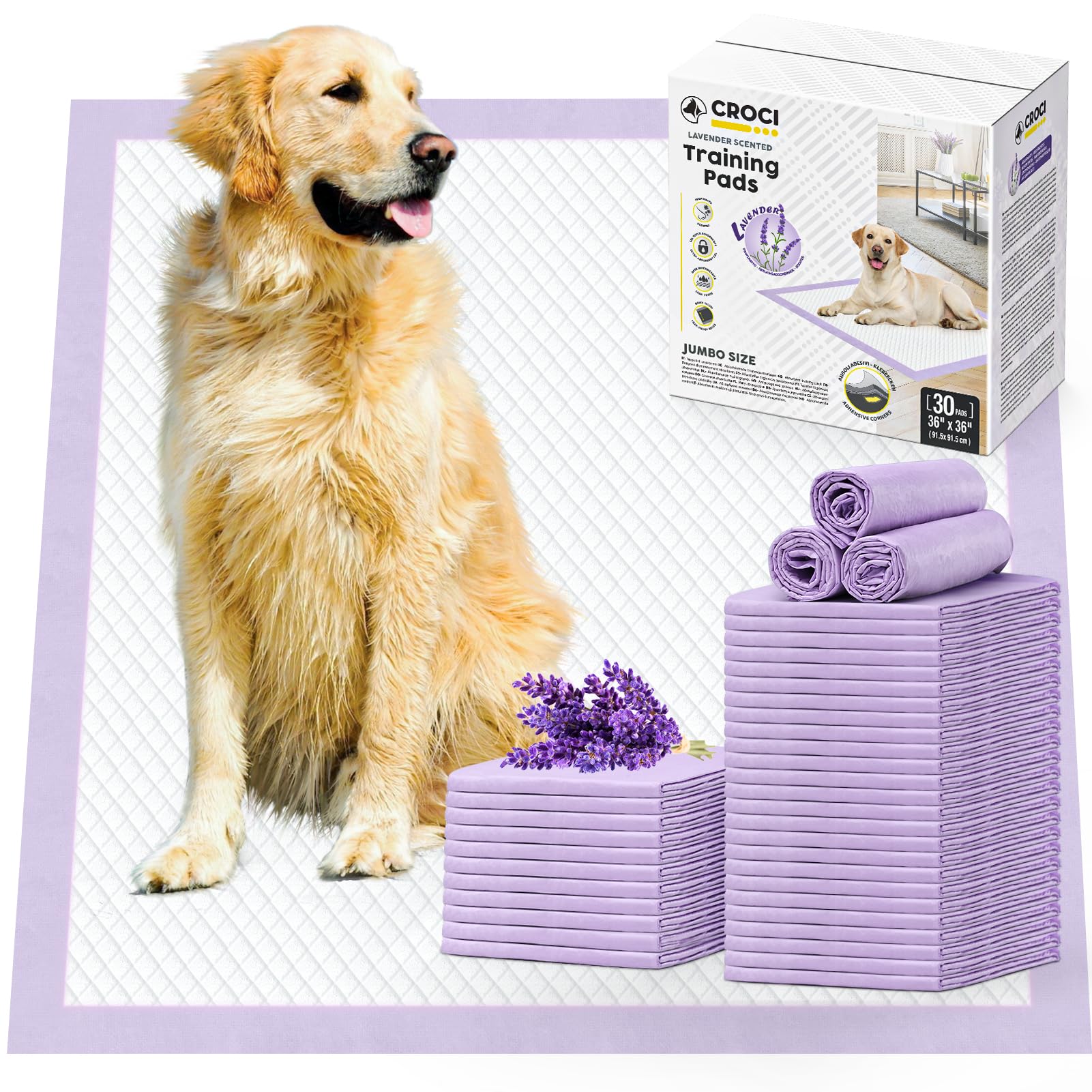 Croci dog pads extra large 36x36in for training and floor protection